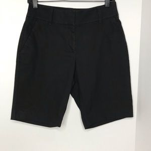 Ann Taylor Loft Julie Black Dress Bermuda Shorts
